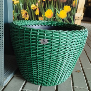 Кашпо полиротанг, 20л, лаванда, кипарис