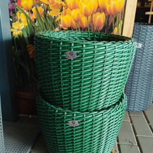 Кашпо полиротанг, 20л, лаванда, кипарис